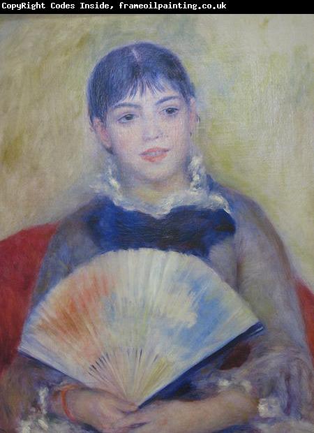Pierre-Auguste Renoir Young Women with a Fan